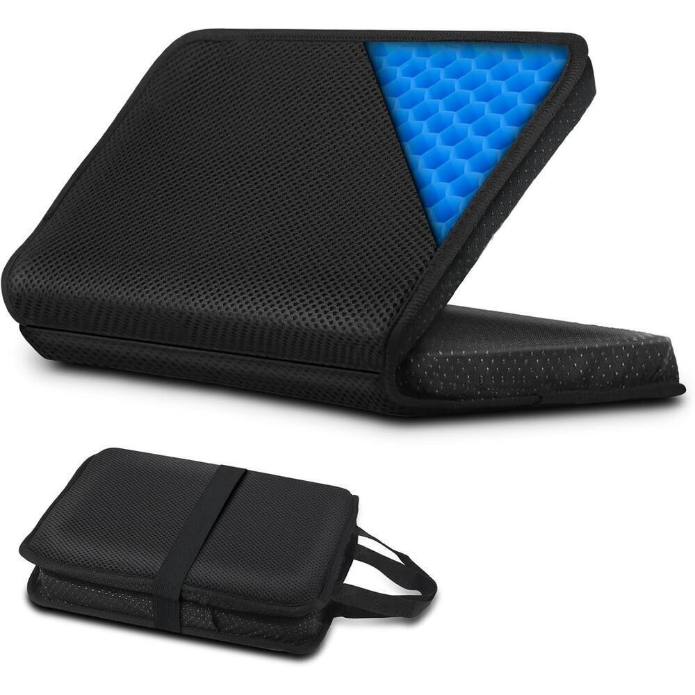 Demine Gel Travel Seat Cushion – Portable Airplane & Stadium Cushion – FREE SHIP
